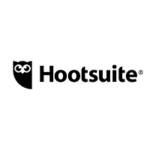 Logo Hootsuite avec icône et texte en police noire