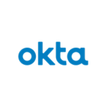 Logo Okta en texte de police bleu