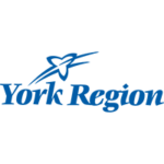 York Region logo with blue icon and font text