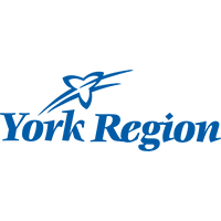 Logo de la région de York avec icône bleue et texte en police de caractères